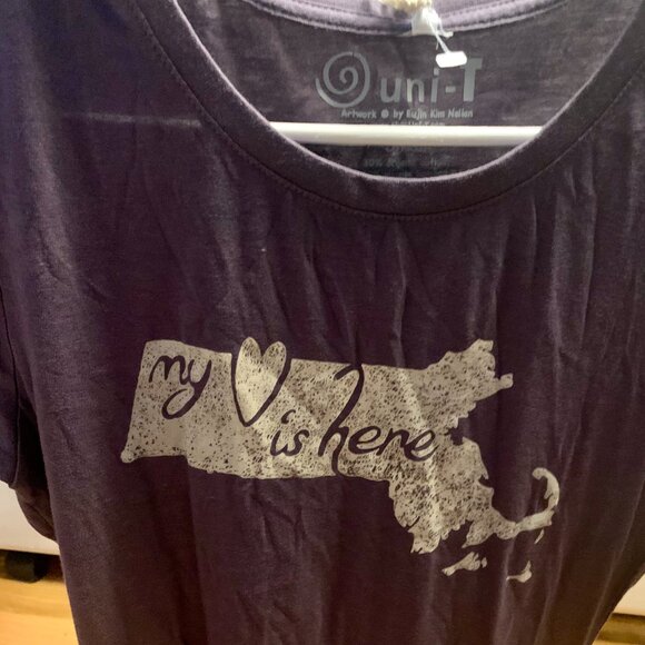 Massachusetts Map T-shirt Size Small - Picture 2 of 4
